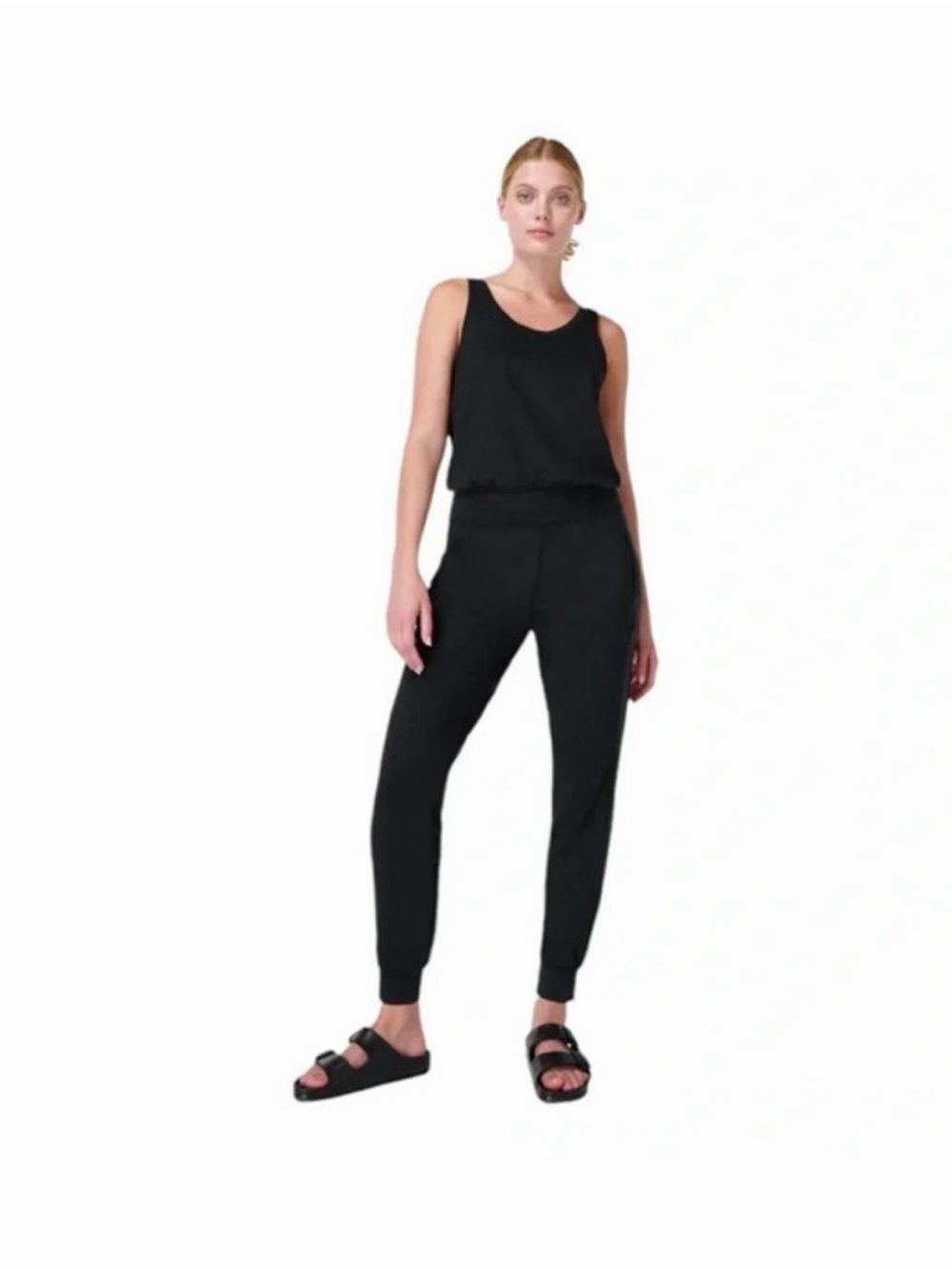 Sweaty Betty Gary Jumpsuit Sleeveless Racerback Athleisure Women Size 27” Large